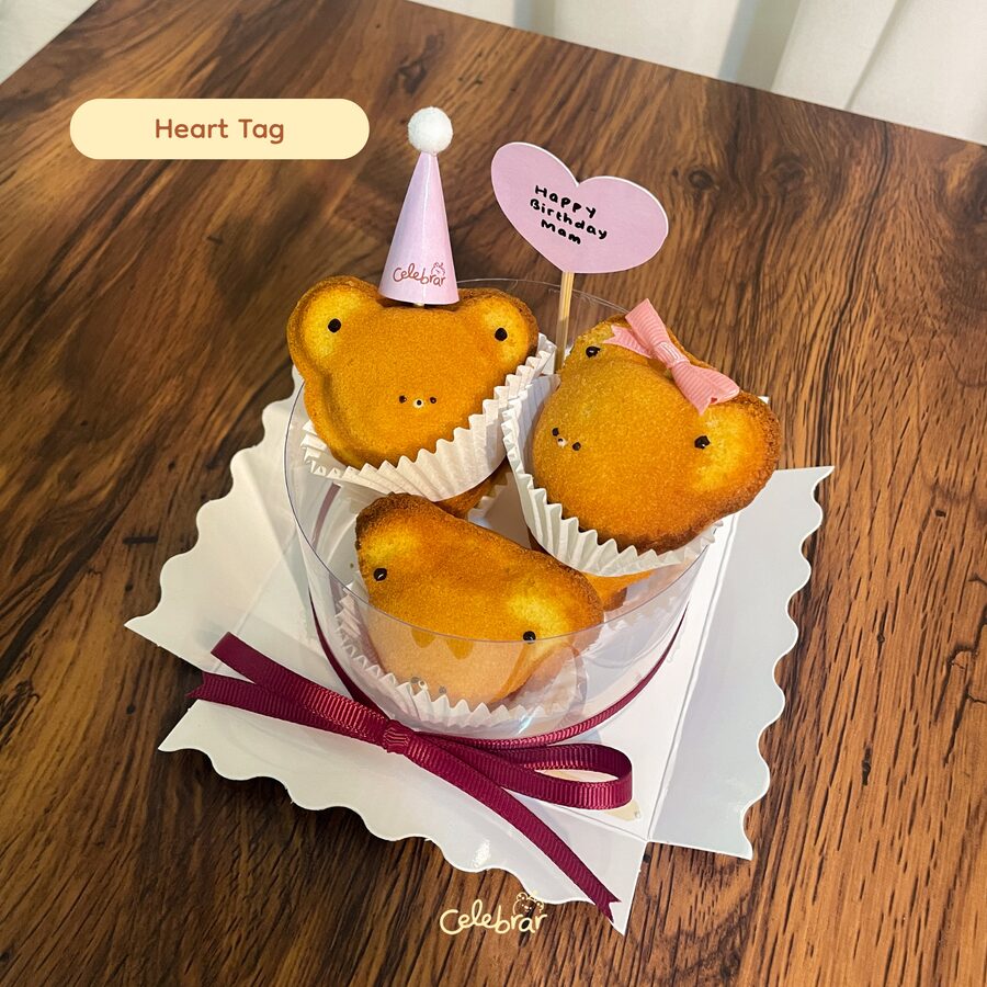 Teddy Stack with heart tag